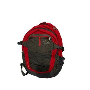 The North Face Red Gray Borealis Backpack